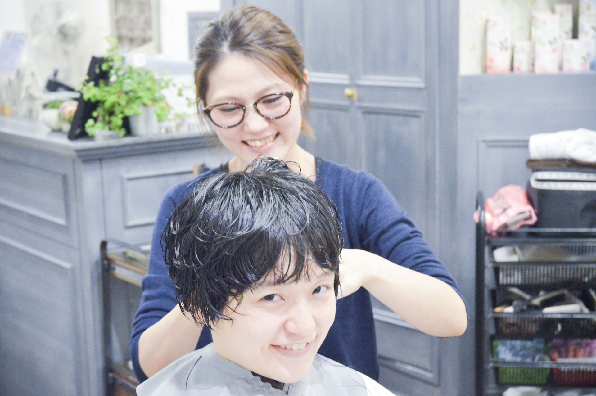 カット中