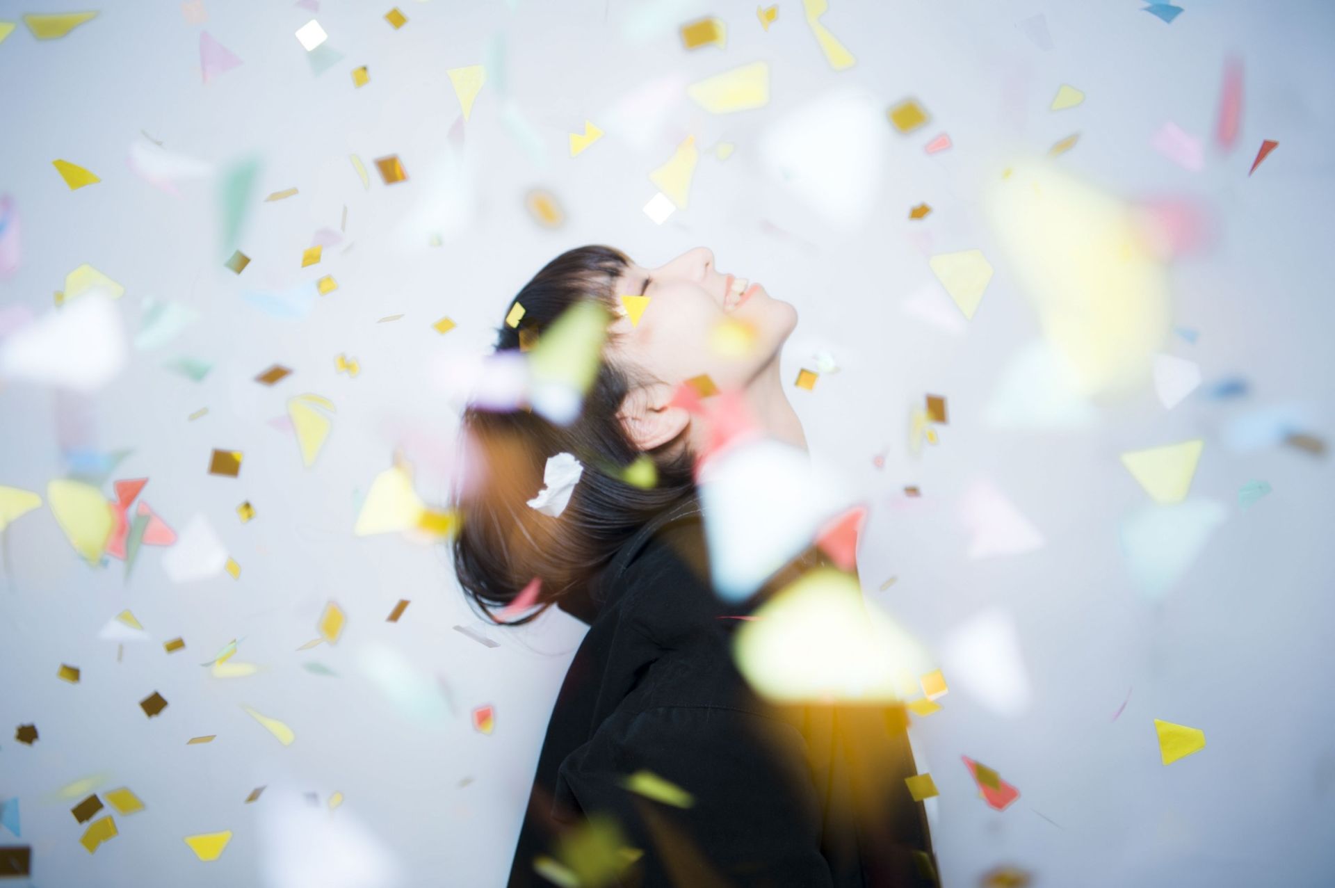 ボブ　黒髪　ハッピー